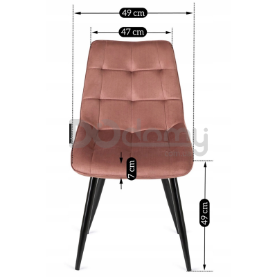 Стул MEBEL ELITE RIO Розовый, фото 4