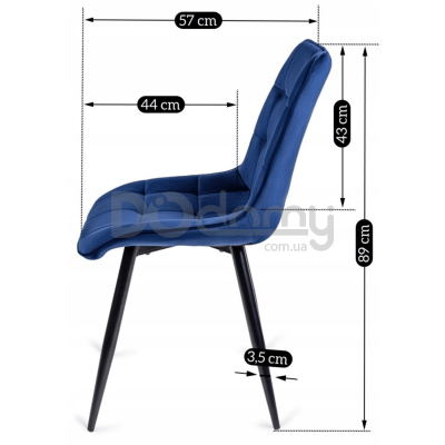 Стул MEBEL ELITE RIO Синий, фото 4