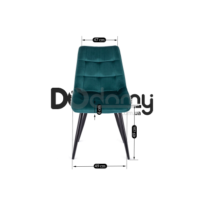 Стілець MEBEL ELITE RIO Бірюзовий, фото 3