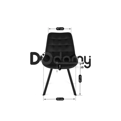 Стілець MEBEL ELITE RICK Чорний, фото 3