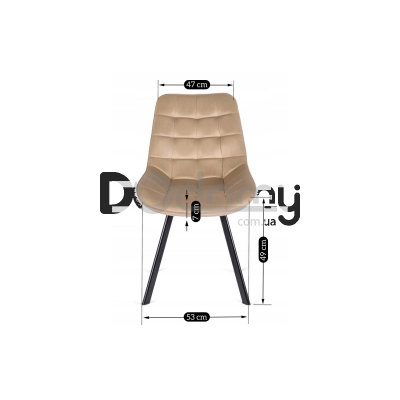 Стілець MEBEL ELITE RICK Бежевий, фото 4