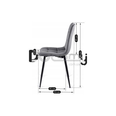 Стул MEBEL ELITE PERU Серый, фото 4