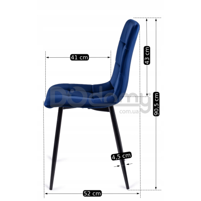 Стул MEBEL ELITE PERU Синий, фото 4