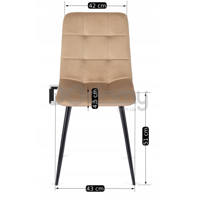 Стул MEBEL ELITE PERU Бежевый, фото 5