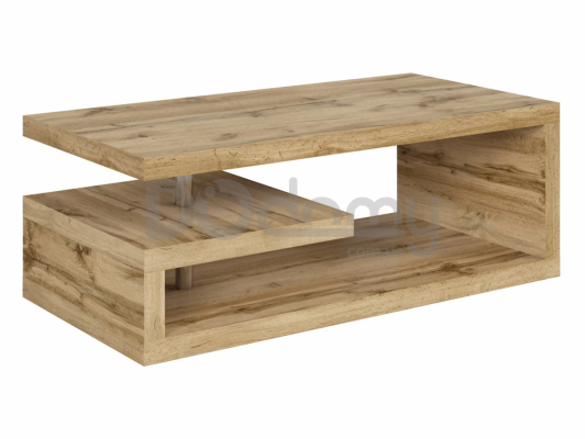 Журнальний столик BRW ŁAWA 120 GLIMP Дуб Вотан, фото 1