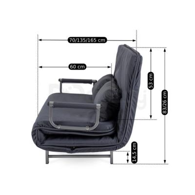 Диван раскладной MEBEL ELITE DARK 2 серый, фото 6