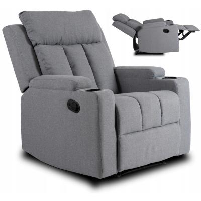 Крісло реклайнер MEBEL ELITE KOBI сірий, фото 1