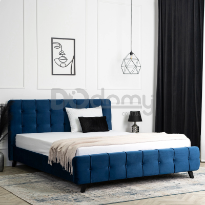 Ліжко MEBEL ELITE LINO 160х200 Синій, фото 1