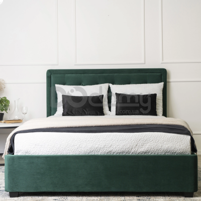 Ліжко MEBEL ELITE CROS 160х200 Зелений, фото 2