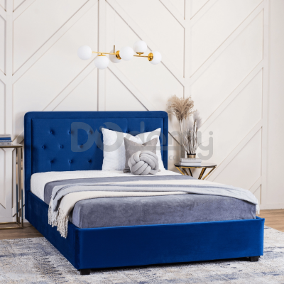 Ліжко MEBEL ELITE CROS 160х200 Синій, фото 1