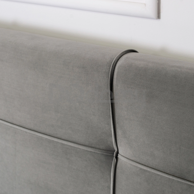 Ліжко MEBEL ELITE TINGA 140х200 Сірий, фото 5