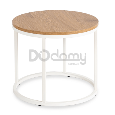 Журнальний стіл MEBEL ELITE ANN Дуб / Білий, фото 3