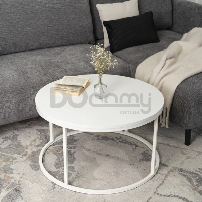 Журнальний стіл MEBEL ELITE ALICE MAX Білий, фото 1