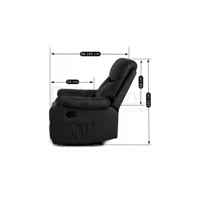 Масажне крісло MEBEL ELITE INTER чорний, фото 5