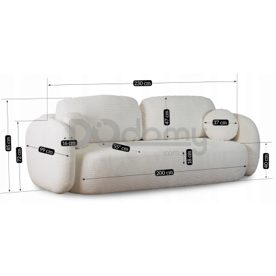 Диван MEBEL ELITE OLE Крем, фото 8