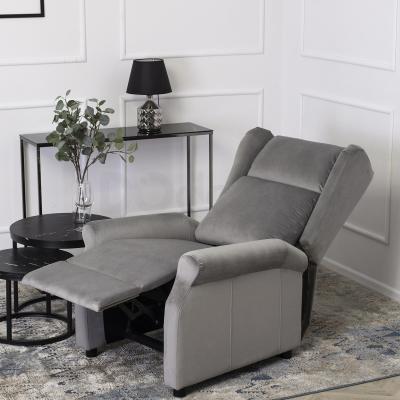 Кресло реклайнер MEBEL ELITE SIMON Velvet серый, фото 3