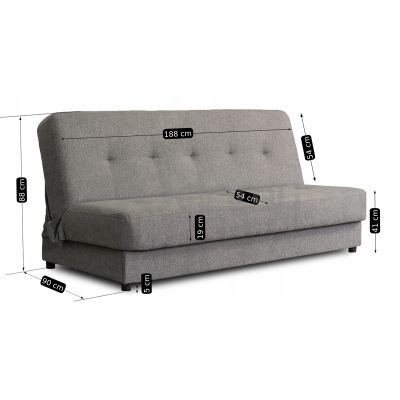 Диван MEBEL ELITE ARUBA Сірий, фото 7