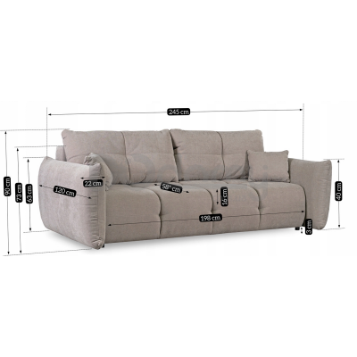 Диван MEBEL ELITE ALMA Сірий, фото 6