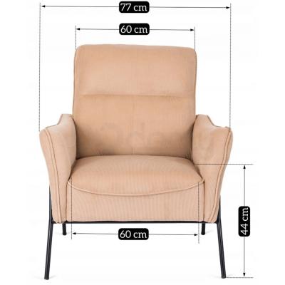 Крісло м'яке MEBEL ELITE ALBERTO бежевий, фото 3