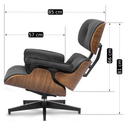 Крісло з підставкою для ніг MEBEL ELITE PALERMO Чорний, фото 3