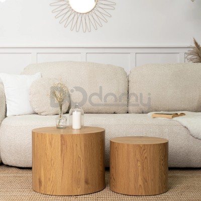 Комплект журнальних столиків MEBEL ELITE LEILA Дуб, фото 1