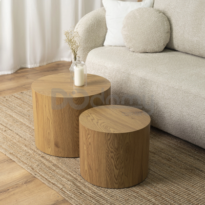 Комплект журнальних столиків MEBEL ELITE LEILA Дуб, фото 2