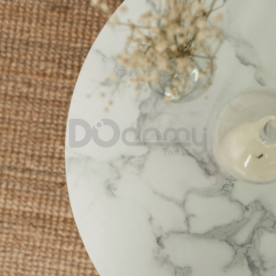 Комплект журнальных столиков MEBEL ELITE JOE Белый мрамор, фото 3