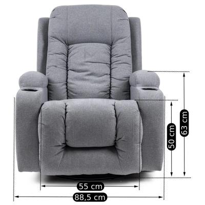 Крісло реклайнер MEBEL ELITE BOX 2 сірий, фото 6