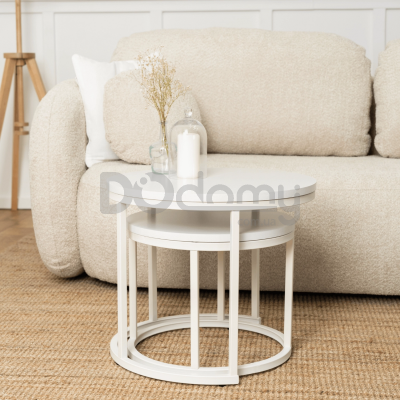 Комплект журнальных столиков MEBEL ELITE JACK Белый, фото 2