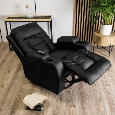 Масажне крісло MEBEL ELITE BOX Екошкіра Чорний, фото 3