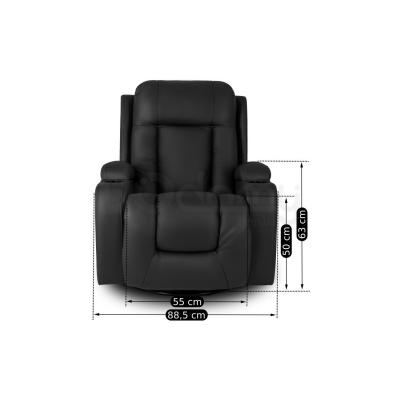 Масажне крісло MEBEL ELITE BOX Екошкіра Чорний, фото 4