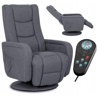 Поворотне крісло реклайнер MEBEL ELITE SPIKE 2 сірий, фото 1