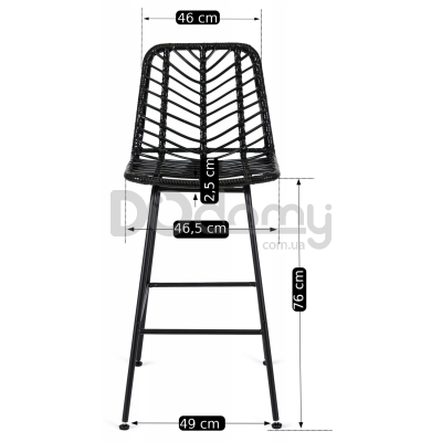 Барный стул MEBEL ELITE JERRY Черный, фото 2