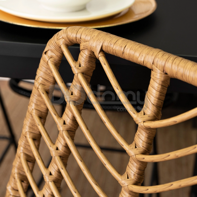 Барный стул MEBEL ELITE JERRY Натуральный / Черный, фото 2