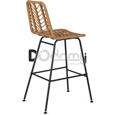 Барный стул MEBEL ELITE JERRY Натуральный / Черный, фото 4