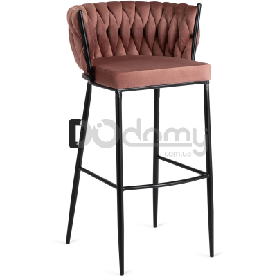 Барный стул MEBEL ELITE FLORES Розовый, фото 1