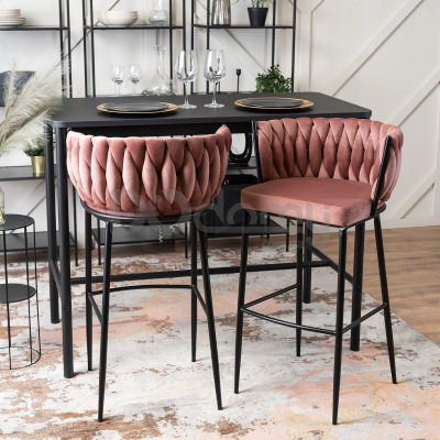 Барный стул MEBEL ELITE FLORES Розовый, фото 2