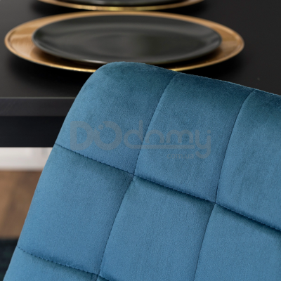 Барный стул MEBEL ELITE ARCOS Голубой/Золотой, фото 5