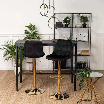 Барный стул MEBEL ELITE ARCOS Черный/Золотой, фото 4