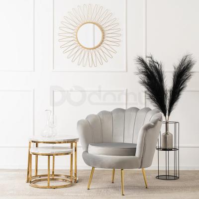 Кресло MEBEL ELITE ANGEL Velvet серый, фото 1