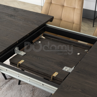 Стол MEBEL ELITE HAMILTON 160-200 Черный, фото 2