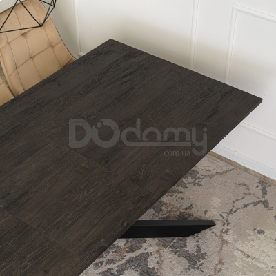 Стол MEBEL ELITE HAMILTON 160-200 Черный, фото 5