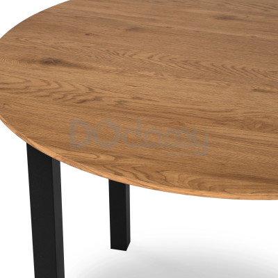 Стіл MEBEL ELITE TEO 100 Дуб Золотий / Чорний, фото 2