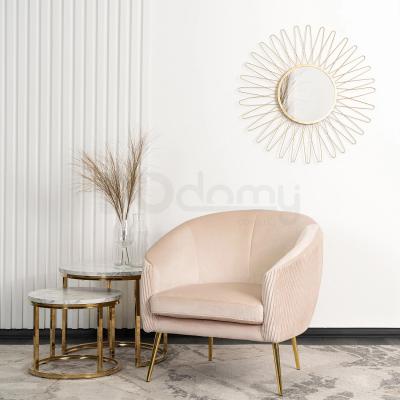 Крісло MEBEL ELITE STELLA бежевий оксамит, фото 1