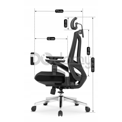 Офісне крісло MEBEL ELITE WILLY Чорний, фото 9