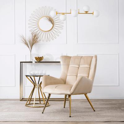 Кресло MEBEL ELITE VINCENT Velvet крем бархат, фото 1