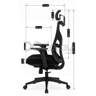 Офисное кресло MEBEL ELITE SPIRAL Черный, фото 6