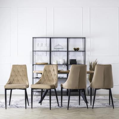 Стілець MEBEL ELITE CORK Velvet бежевий, фото 3