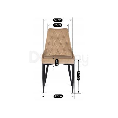 Стілець MEBEL ELITE CORK Velvet бежевий, фото 4