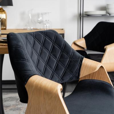 Стул MEBEL ELITE DAKOTA Velvet дуб золотой, фото 2